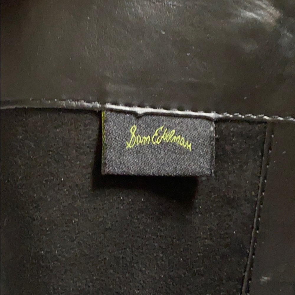 Sam Edelman Penny Black Tall Leather Riding Boots Size 7.5 - Picture 7 of 8